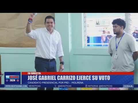 José Gabriel Carrizo luego de ejercer su voto en la elecciones generales 2024 | Tú decides