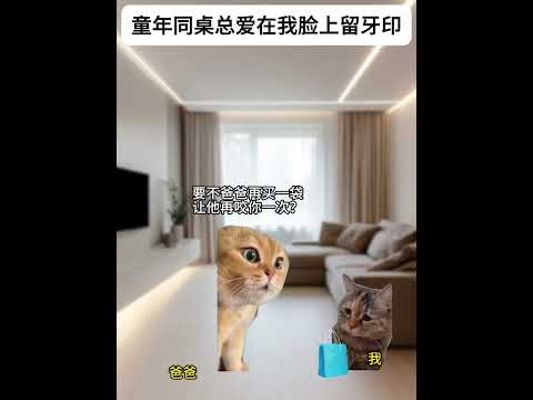 子供時代の同級生と顔に歯痕を残す猫のユーモラスな場面を紹介します 解説 サムネイル