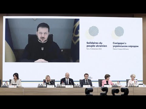 Près d'un milliard d'euros de dons promis à l'Ukraine lors de la conférence de Paris