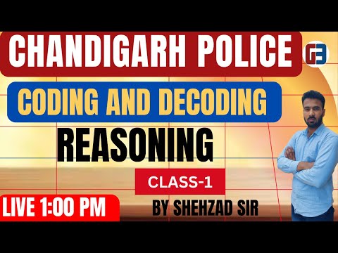 PSSSB CODING AND DECODING || REASONING FOR PUNJAB POLICE || CHANDIGARH POLICE-VDO-CLERK