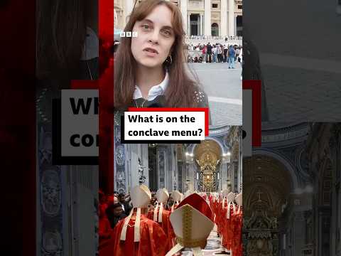 What do cardinals eat in the conclave? #Conclave #Pope #BBCNews