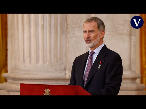 El discurso completo del rey Felipe VI en la conmemoración de décimo aniversario de su reinado