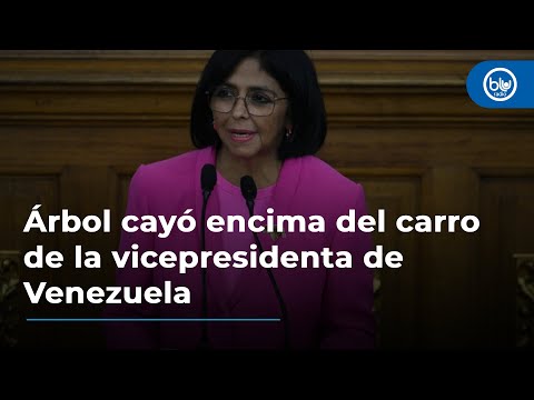 Árbol cayó encima del carro de la vicepresidenta de Venezuela, confirma Nicolás Maduro