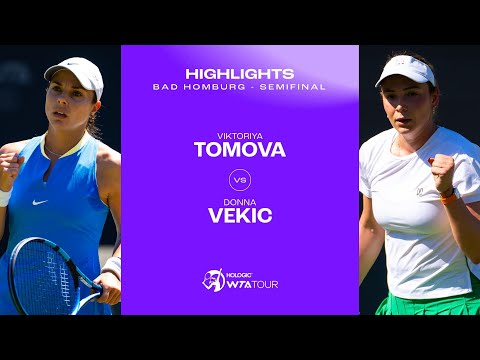 Viktoriya Tomova vs. Donna Vekic | 2024 Bad Homburg Semifinal | WTA Match Highlights