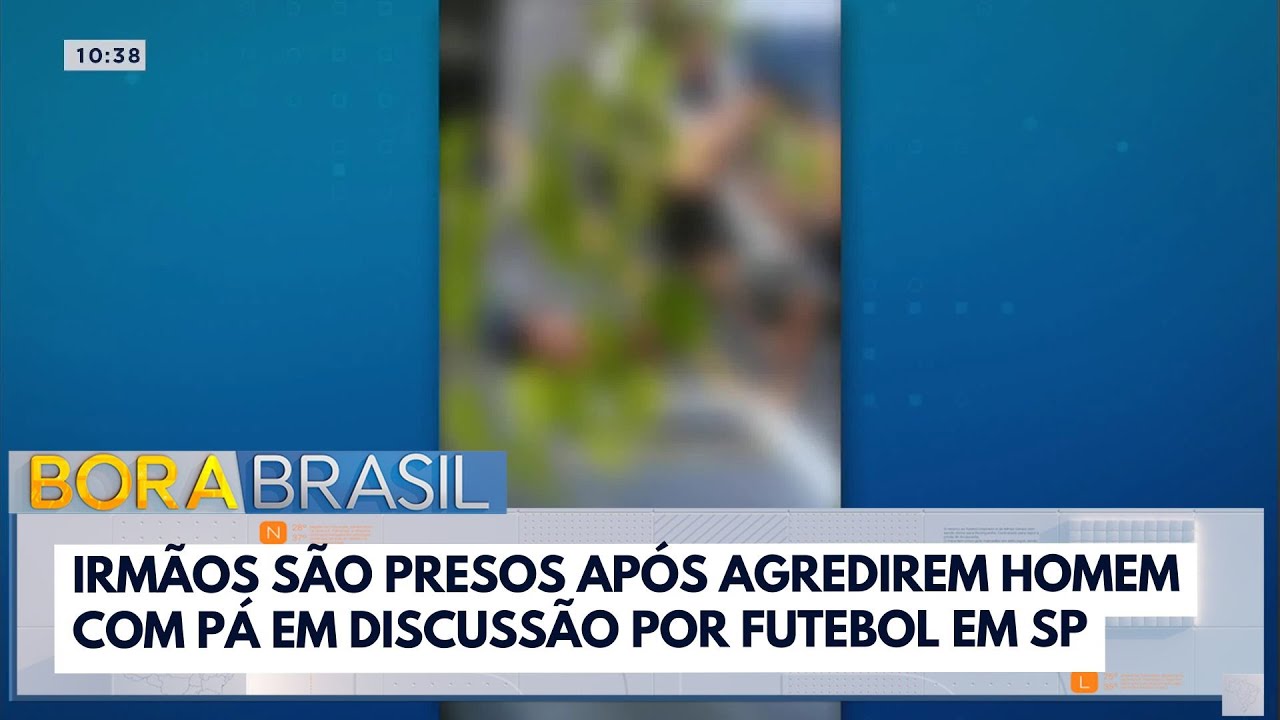 Irmãos são presos após agredirem homem com pá em discussão por futebol em SP