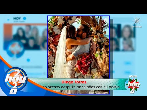 ¡Diego Torres se casó en secreto tras 16 años con su pareja! | La nota que anota