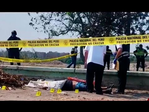 Hombre es asesinado en la Av. Ramiro Prialé y dejan terrorífica nota en su cuerpo