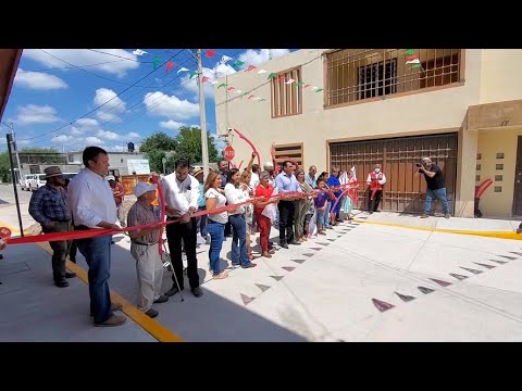 Inauguran autoridades de Rioverde rehabilitación integral en calle Aldama.