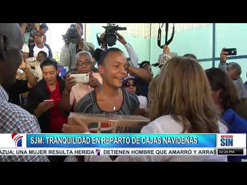 #PrimeraEmisión: Una señora herida en reparto de cajas navideñas en Azua