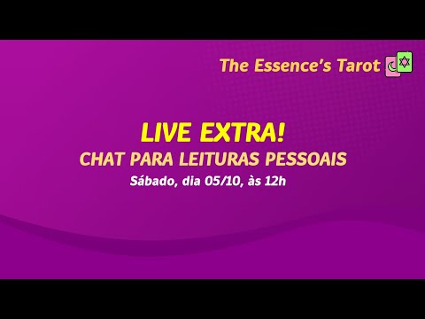 LIVE PARA  LEITURAS PARTICULARES  // SÁBADO, dia 05/10/2024 às 12h