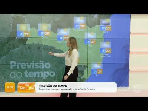 Terça-feira (17/09/2024) com predomínio de sol em Santa Catarina | Tempo | SCC Meio-Dia