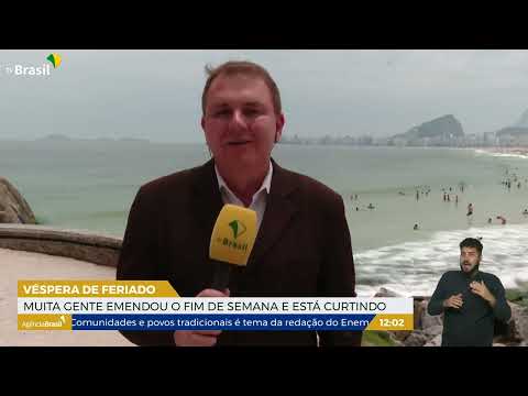 RJ | Cariocas aproveitam o feriadão; frente fria atrapalha a praia