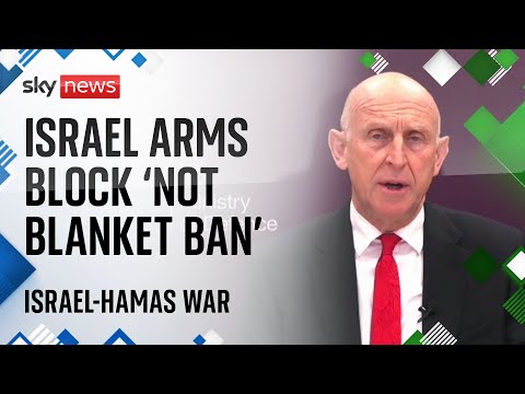 UK government defends banning some arms exports to Israel | Israel-Hamas War