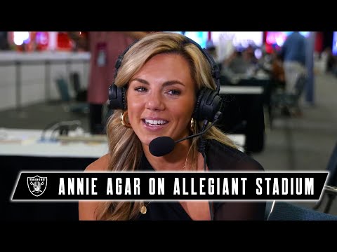 Annie Agar on Creating Viral NFL Social Media Content, Allegiant Stadium and More | Raiders | NFL video clip