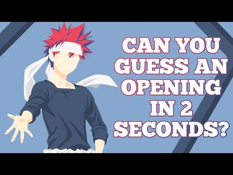 Guess The Anime Opening In 2 Seconds [EASY]