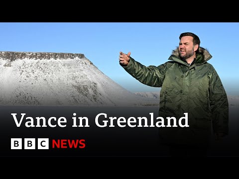 US Vice-President JD Vance addresses media in Greenland | BBC News