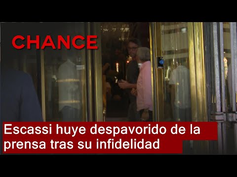 Escassi huye despavorido tras salir a la luz la identidad de la persona con la que fue infiel