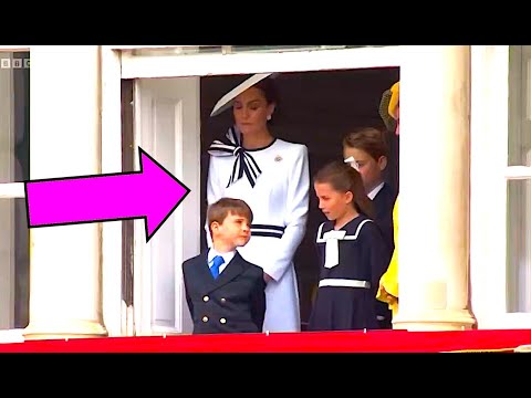 Kate Middleton & Dancing Prince Louis Trooping The