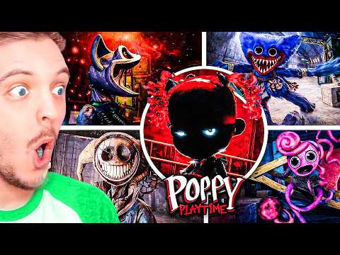 TOUTES LES FINS DE POPPY PLAYTIME ?! ( chapitre 1 ,2 , 3 , 4 & 5 )