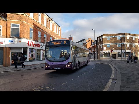 Buses at Grimsby Riverhead Exchange (13/01/2024)