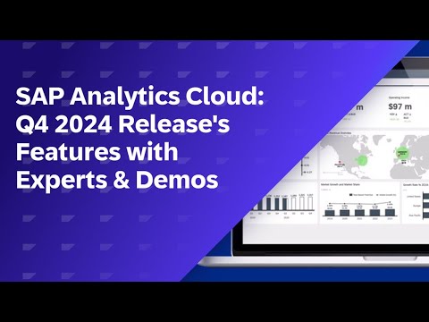 SAP Analytics Cloud: Q4 2024 Release’s Features with Experts & Demos