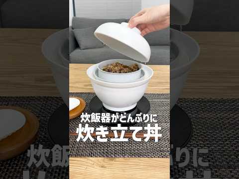 【米を炊けるどんぶり】炊き立て丼で作った牛丼を食す！ #サンコー #thanko #炊飯器