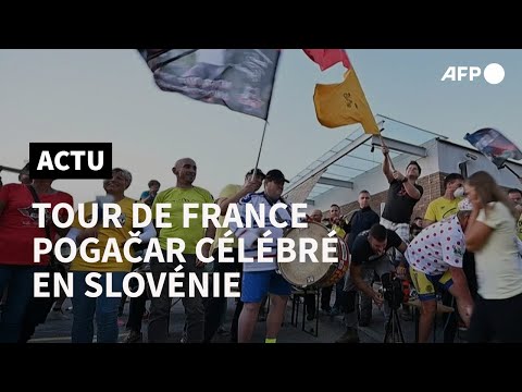 Tour de France: la fête en Slovénie, dans la ville natale du vainqueur, Pogacar | AFP
