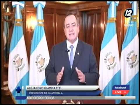 Presidente de Guatemala asegura que protestas son financiadas desde el extranjero