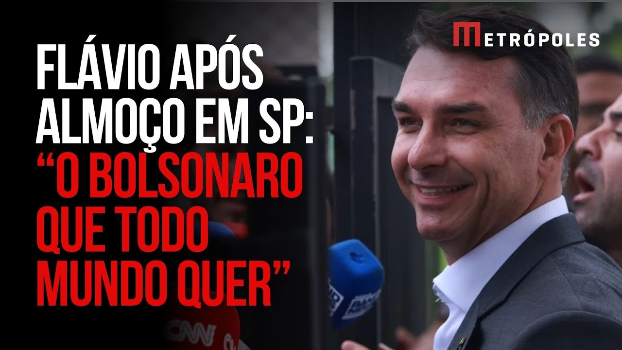 Flávio Bolsonaro adota tom moderado em reunião com empresários Sou da política