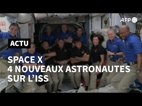 La capsule Crew Dragon de SpaceX amène de nouveaux astronautes sur l'ISS | AFP