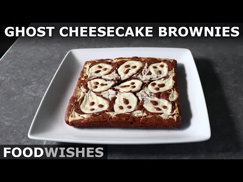 Ghost Cheesecake Brownies - Food Wishes