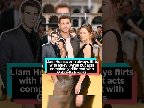 Why does Liam Hemsworth always flirt with Miley Cyrus on the red carpet, but act completely differen