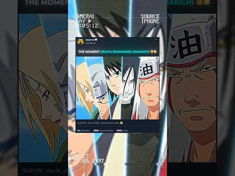 JIRAIYA SUMMONED GAMAKICHI 😆😂...