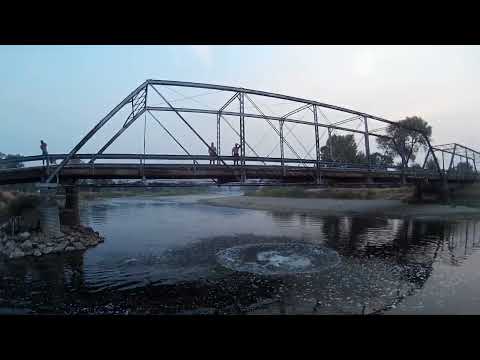 Taking a quick break. Williams Bridge, Willow Creek, MT