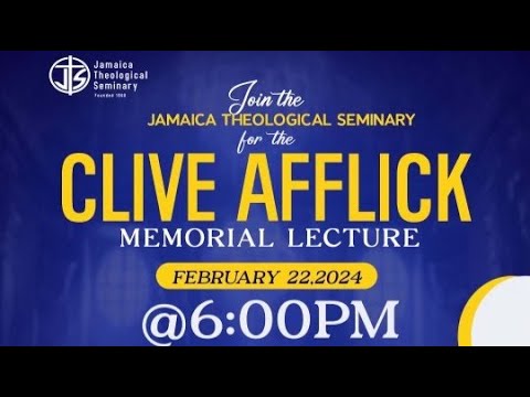 Clive Afflick Memorial Lecture | Dr. Hilary Robertson-Hickling | February 22, 2024