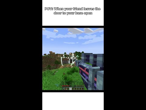POV: When Your Friend Leaves the Door to Your Base Open (Minecraft Orbital Gun Mod)