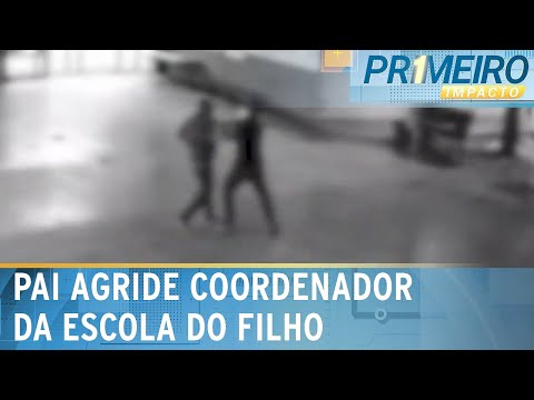 Pai invade escola e agride coordenador em Goiás | Primeiro Impacto (13/03/24)