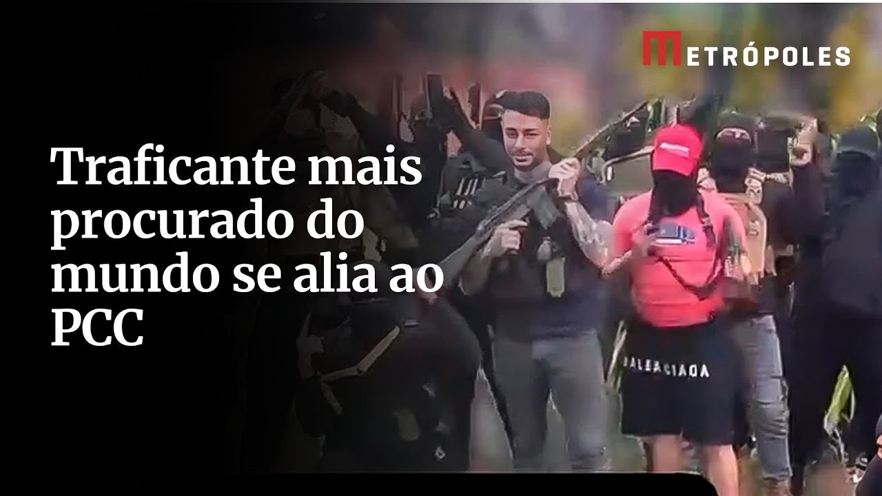 Ao lado do PCC traficante mais procurado do mundo fala em guerra na fronteira do Brasil Veja vídeo