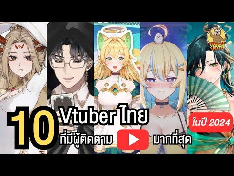 10อันดับVtuberที่มีผู้ติดตา