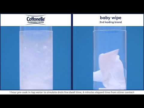 Flushable Wipes Made for Your Pipes from Cottonelle® Brand