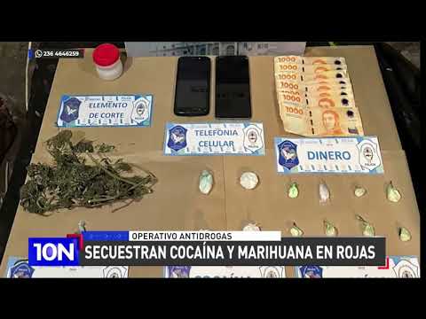 Secuestran marihuana y cocaína en Rojas