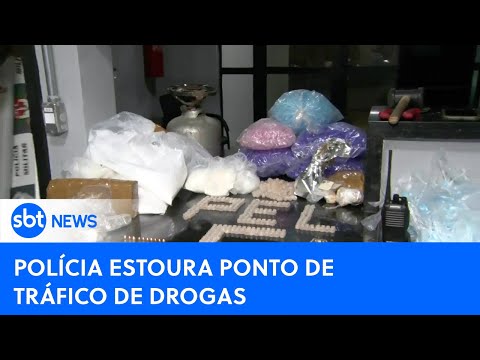 Operação policial desarticula ponto de venda de drogas em São Paulo| #SBTNewsnaTV (19/04/24)