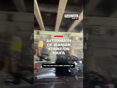 Aftermath of Iranian strike on Haifa