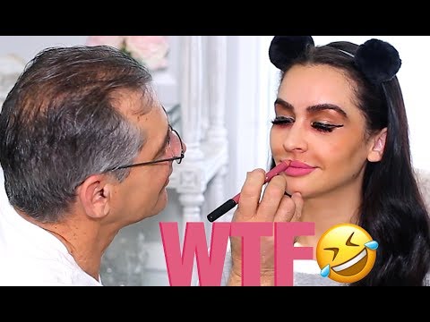 MY DAD DOES MY MAKEUP! (WTF)