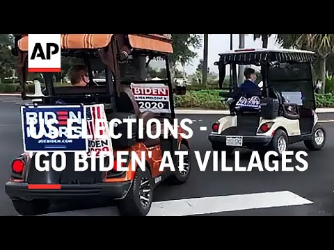 A warning sign for Trump: 'Go Biden' at Villages