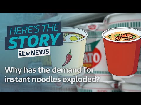 Why has the demand for instant noodles exploded? | ITV News