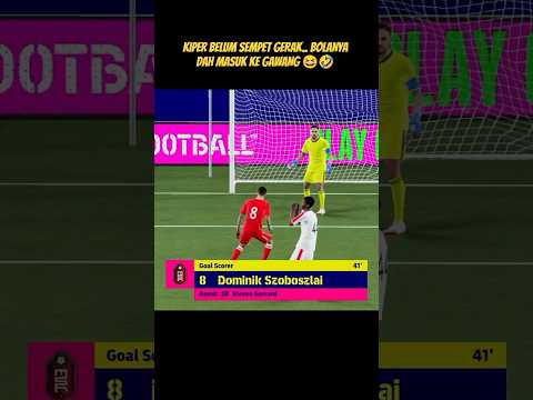 SAKING CEPATNYA BOLA MENYAMBAR.. KIPERNYA CUMA BISA BENGONG 😂 #football #funny #goal