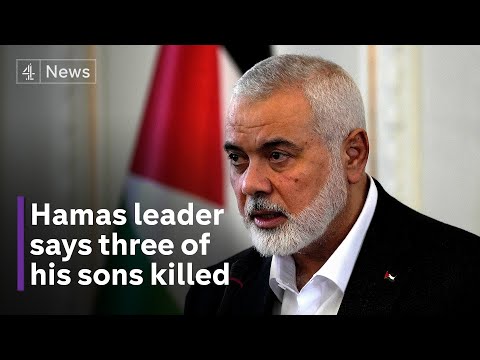 Three children of Hamas leader reportedly killed in Gaza airstrike