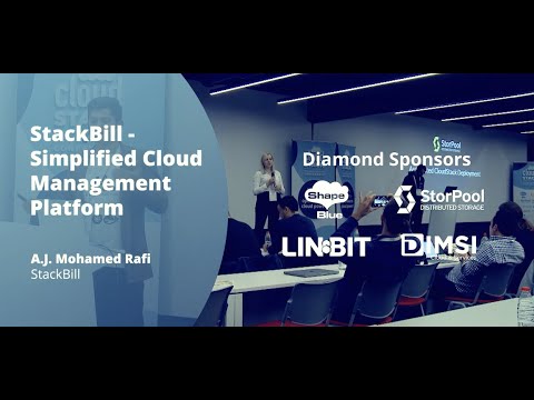 StackBill - Simplified Cloud Management Platform - CloudStack Collaboration Conference 2022