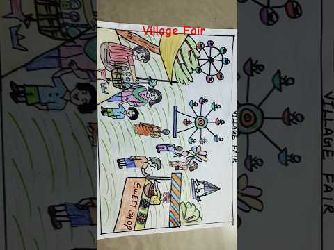 Drawing of Village Fair